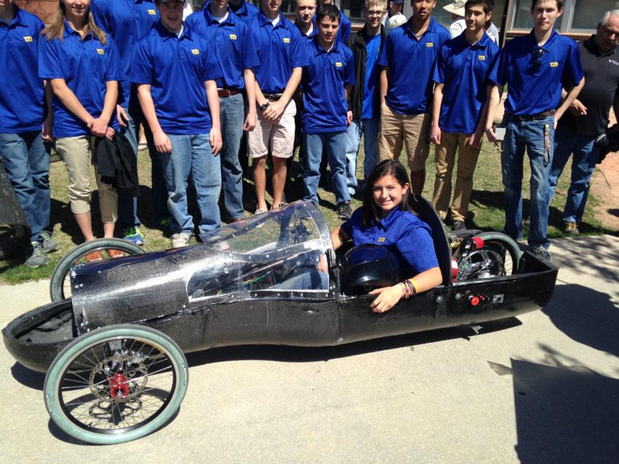 The original STEM team and their 2014 1st place hydrogen fuel cell car. Haystack file photo