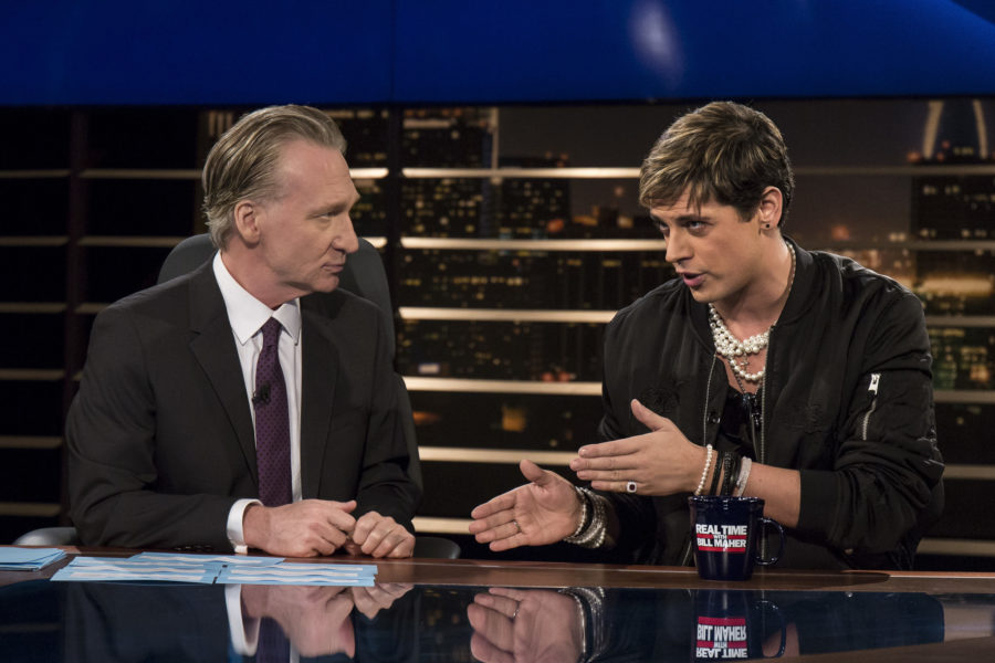 Milo Yiannopoulos on Real Time With Bill Maher Courtesy of Janet Van Ham/HBO