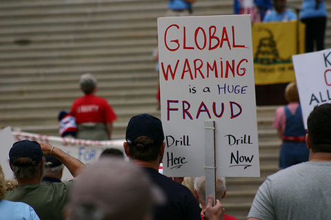 Climate change deniers march. courtesy of davidsuzuki.org