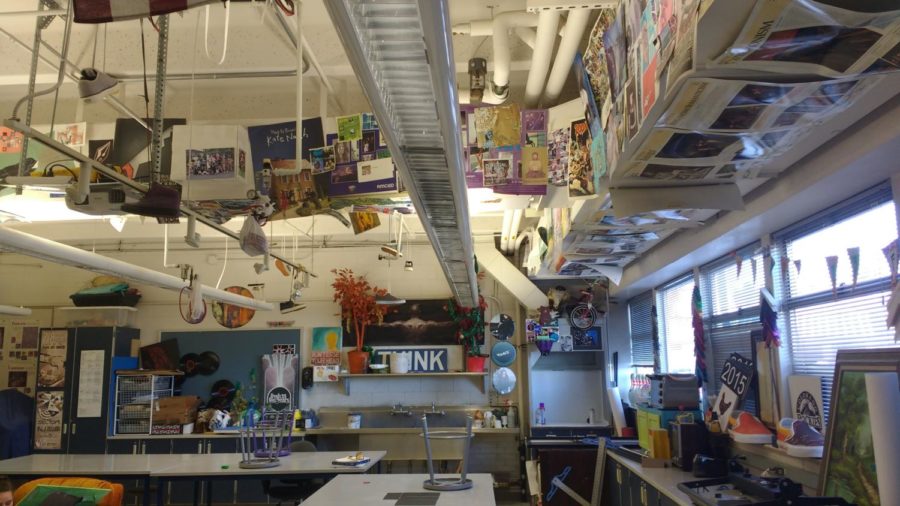 One of the art rooms at Wheat Ridge High School.