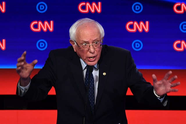 Bernie Sanders at Democratic Debate 