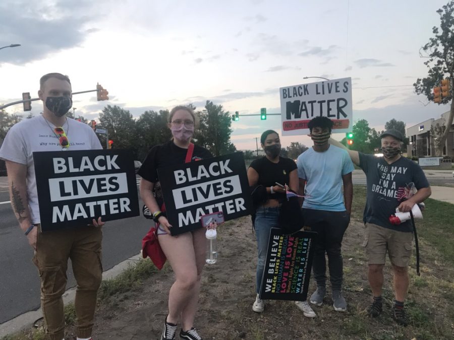 Recent Wheat Ridge protesters for the BLM movement 