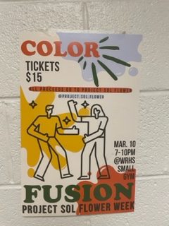 This is a poster of the colorfusion dance